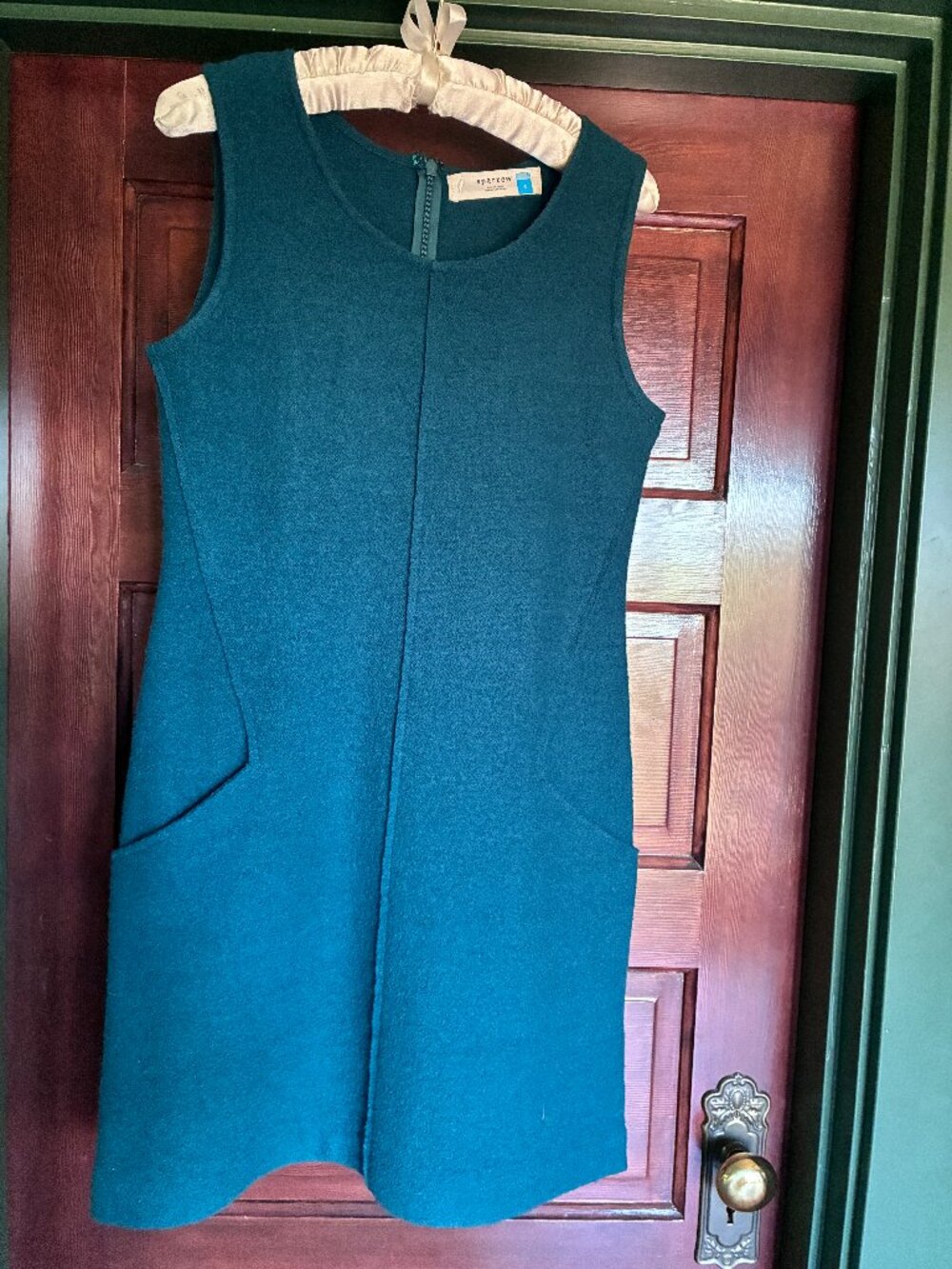 Cute boiled-wool jumper dress with pockets